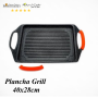 Plancha grill 48x28cm- Poêle 24cm Espace Cuisine Professionnel